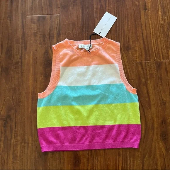 NWT Vici x Summer of Diane Stripe Knit Tank Top & Mini Skirt Set size medium - Picture 10 of 11